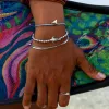 Stone Shark Tooth Dainty Bracelet sold by Pura Vida