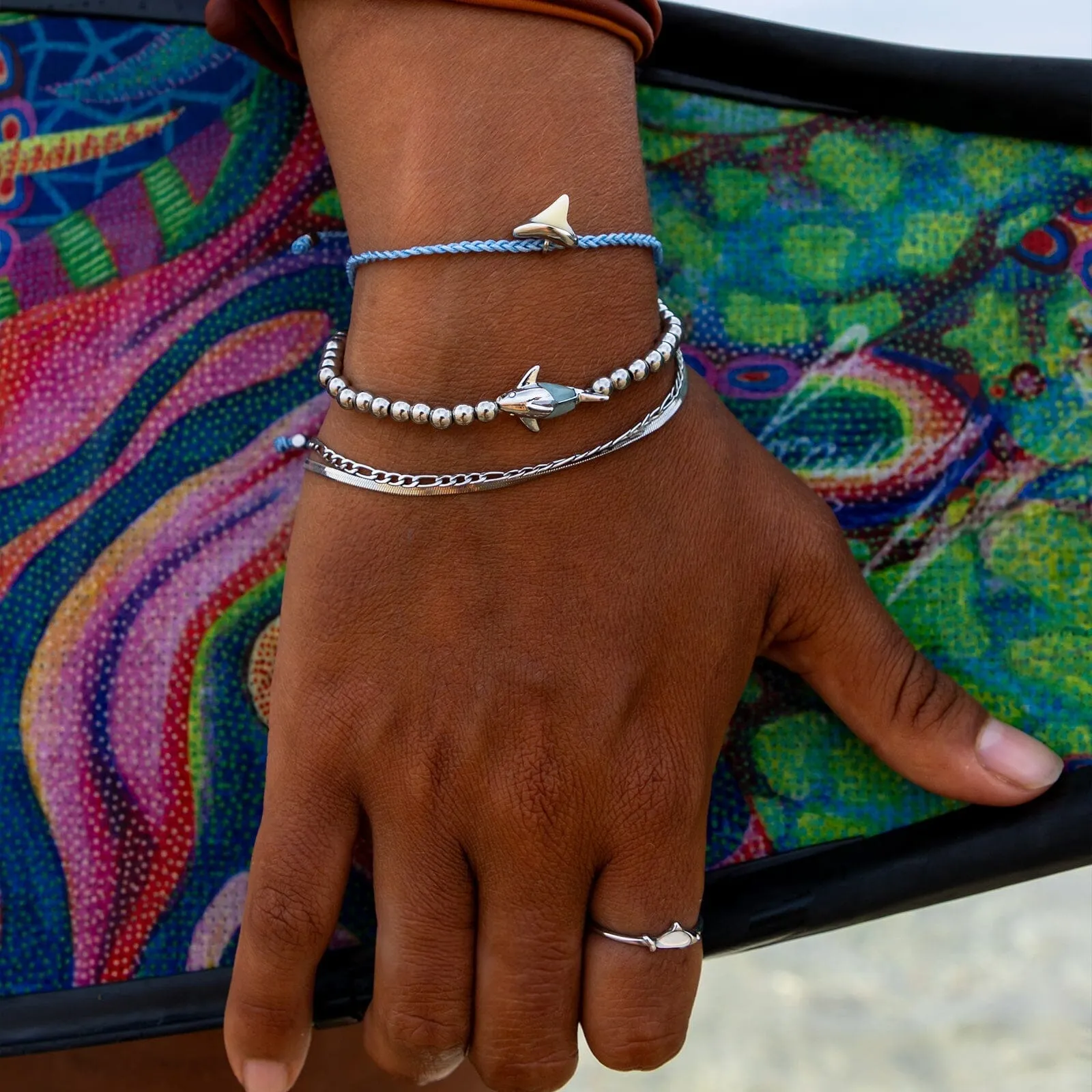 Stone Shark Tooth Dainty Bracelet sold by Pura Vida product image thumbnail 3