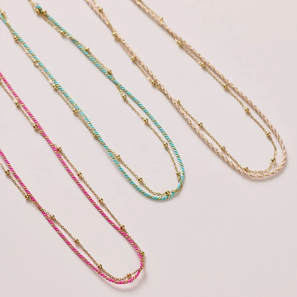 Chain and Thread Choker sold by Pura Vida product image thumbnail 4