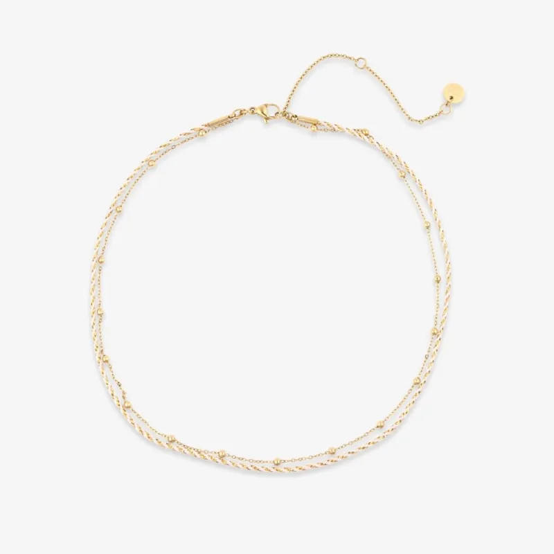 Chain and Thread Choker sold by Pura Vida