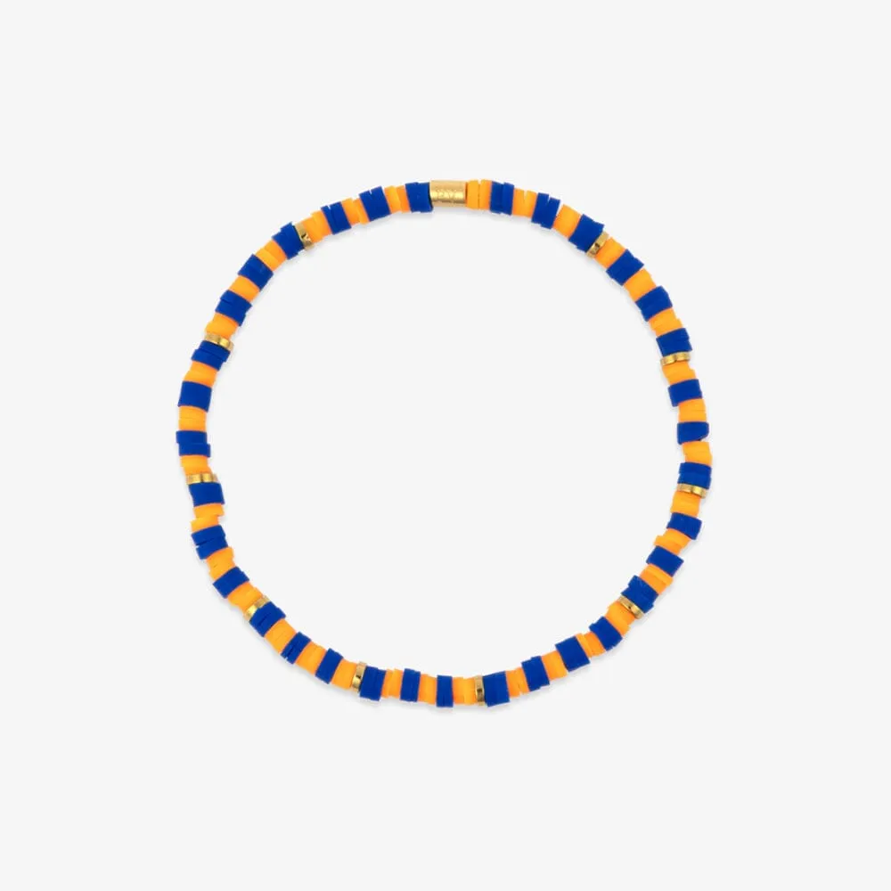 Blue & Orange Stretch Bracelet sold by Pura Vida