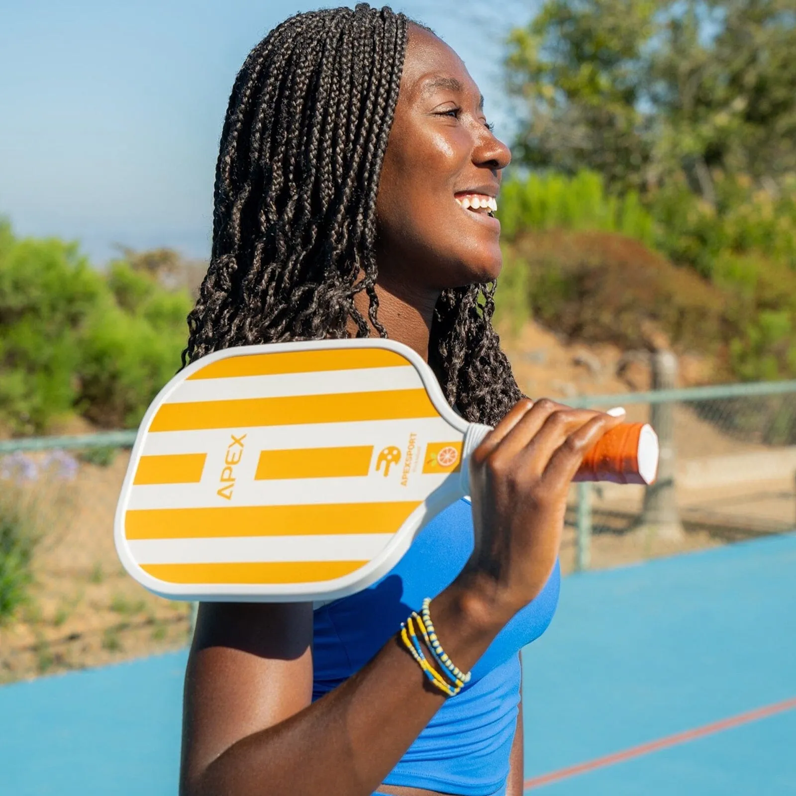 Navy & Yellow Stretch Bracelet sold by Pura Vida product image thumbnail 3