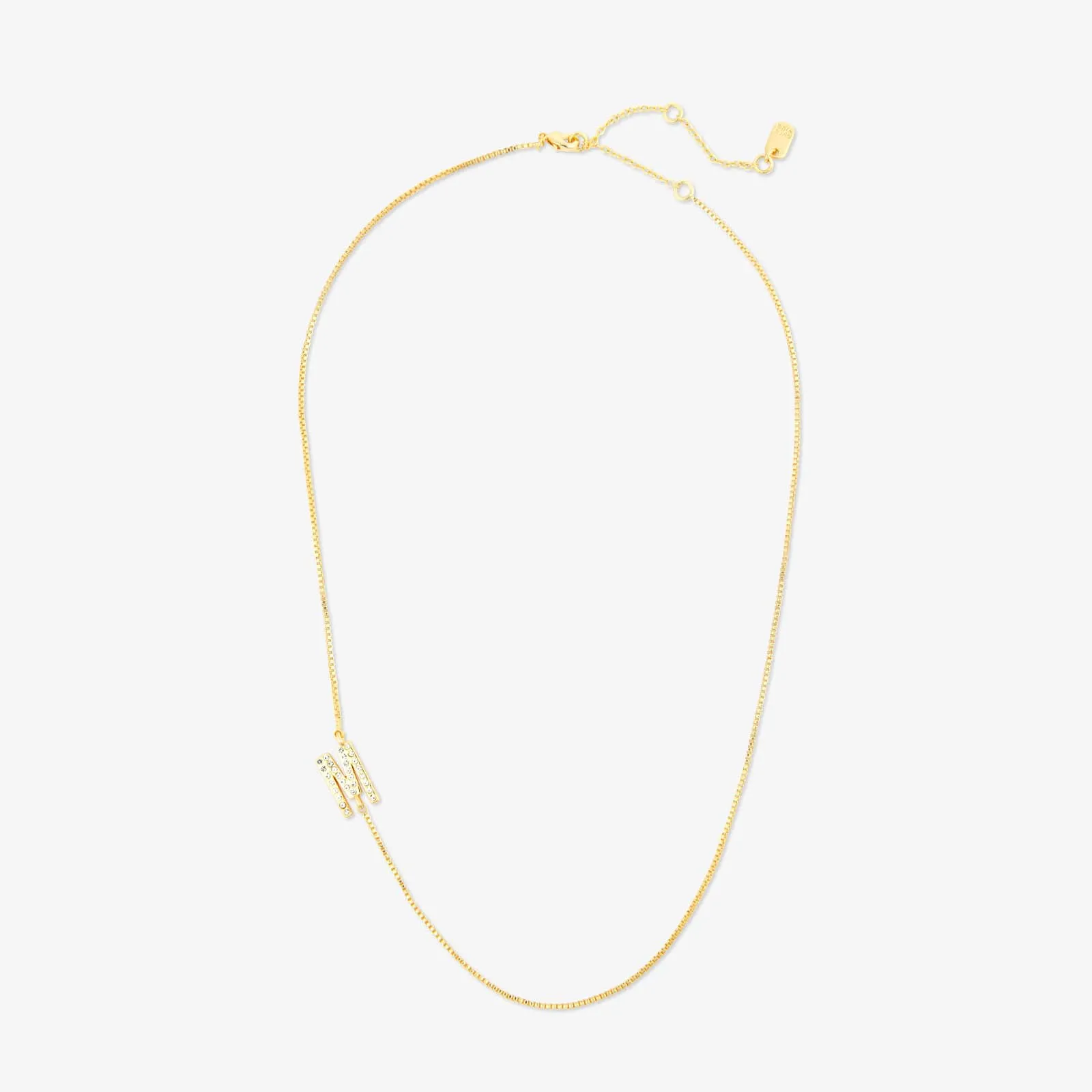 Pavé Initial Box Chain Choker sold by Pura Vida product image thumbnail 4