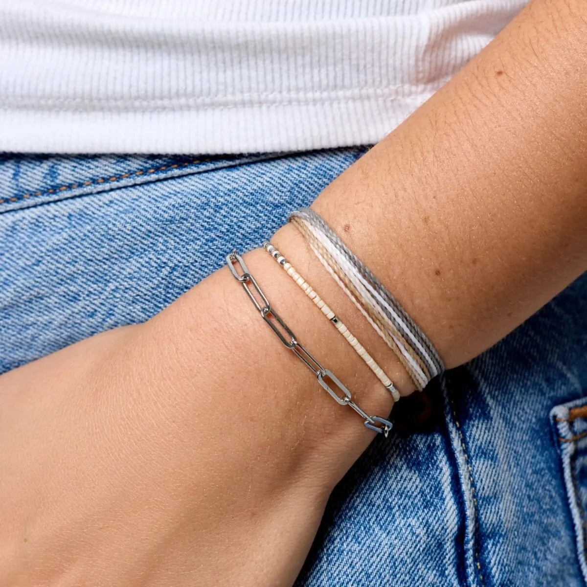 The Silver Swell Stack sold by Pura Vida product image thumbnail 2