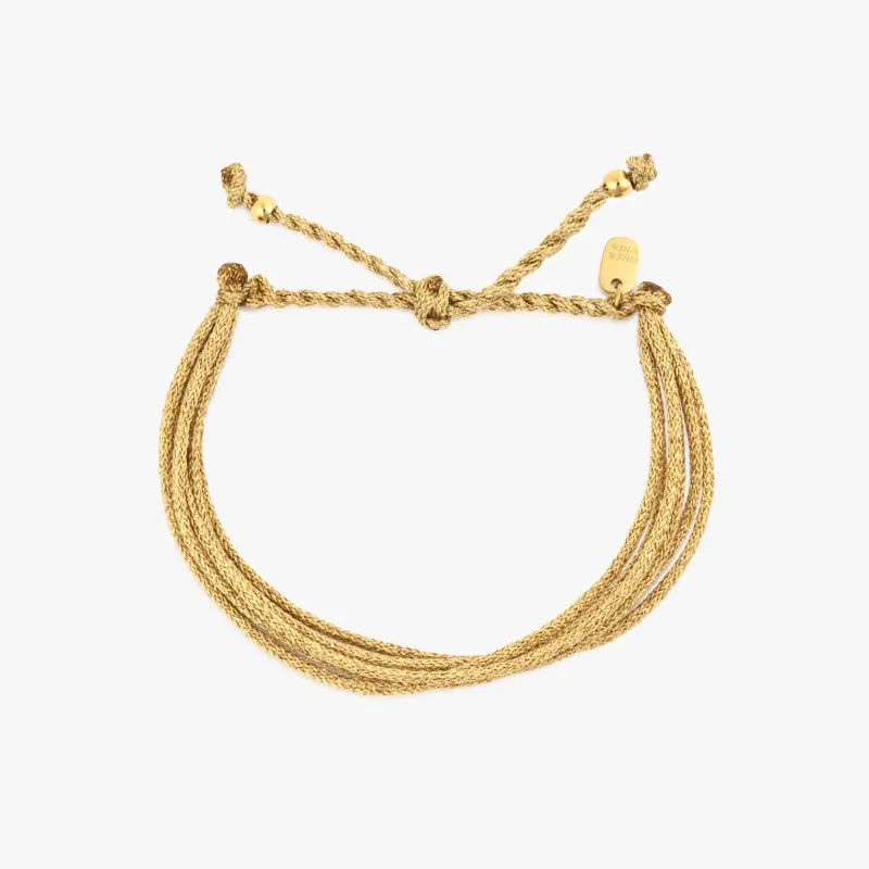 Metallic Friendship Bracelet made by Pura Vida