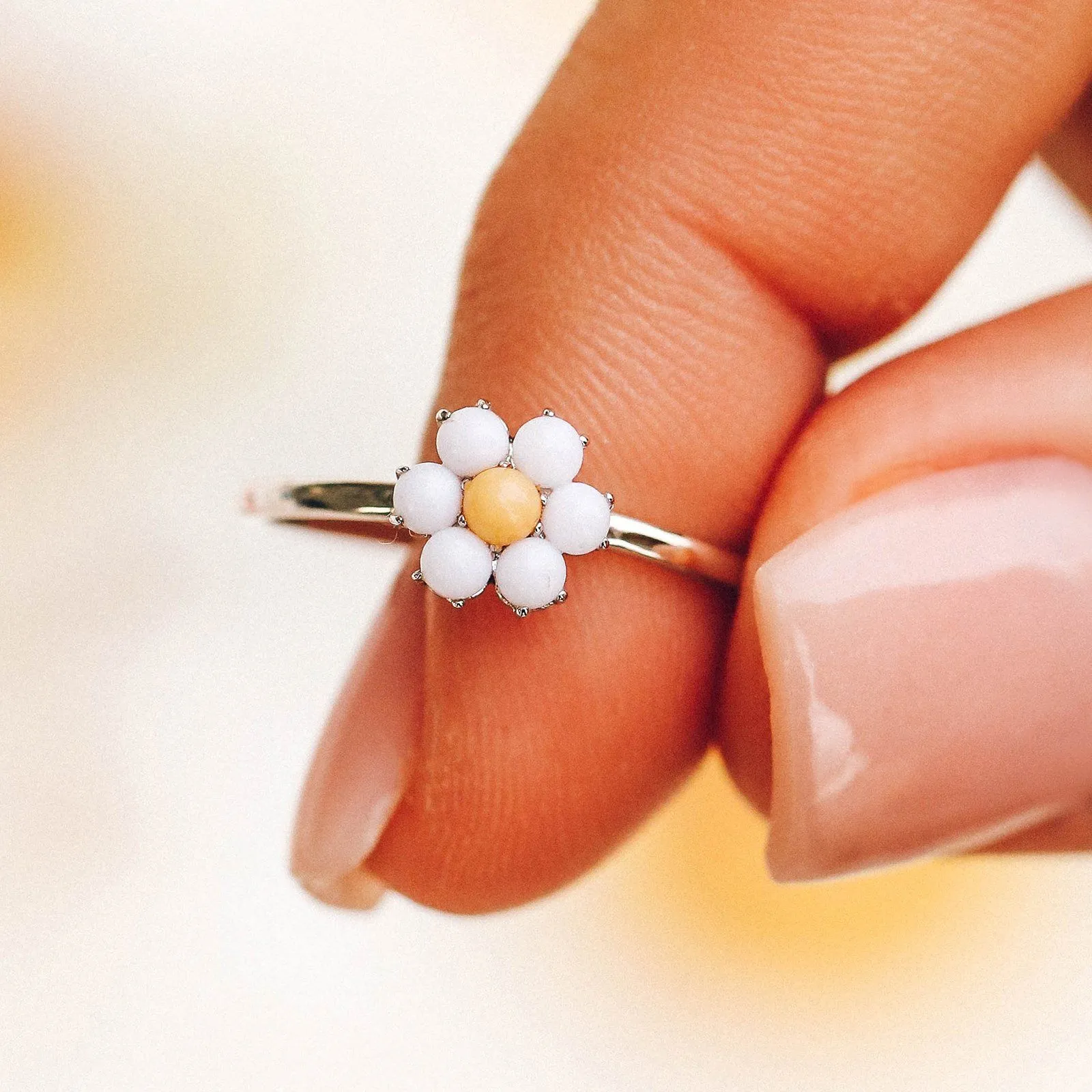 Gemstone Daisy Ring sold by Pura Vida product image thumbnail 3