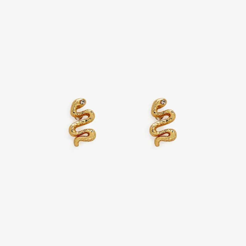 Snake Stud Earrings sold by Pura Vida
