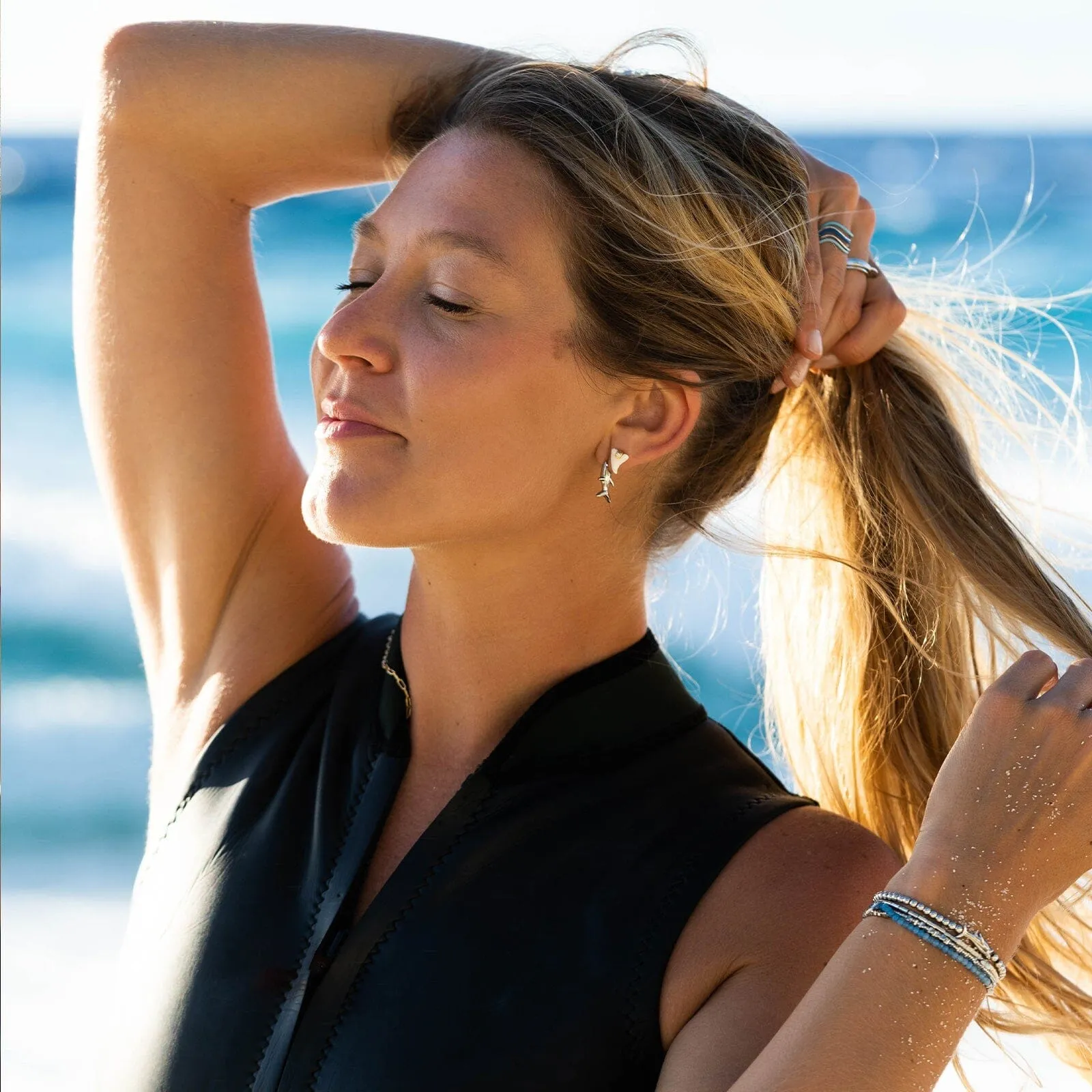 Shark Bite Earrings sold by Pura Vida product image thumbnail 5