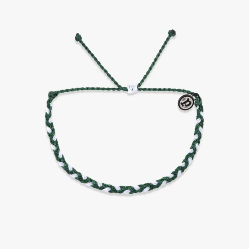 Green & White Bracelets made by Pura Vida