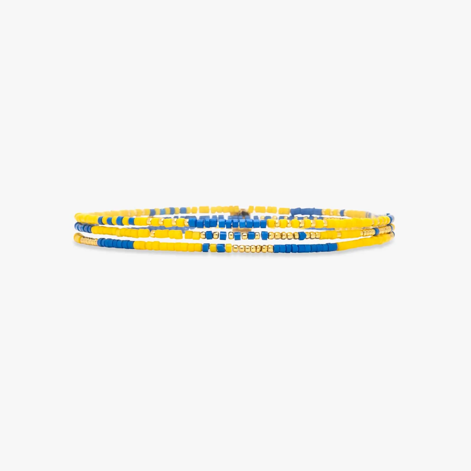 Light Blue & Yellow Bracelets sold by Pura Vida product image thumbnail 4
