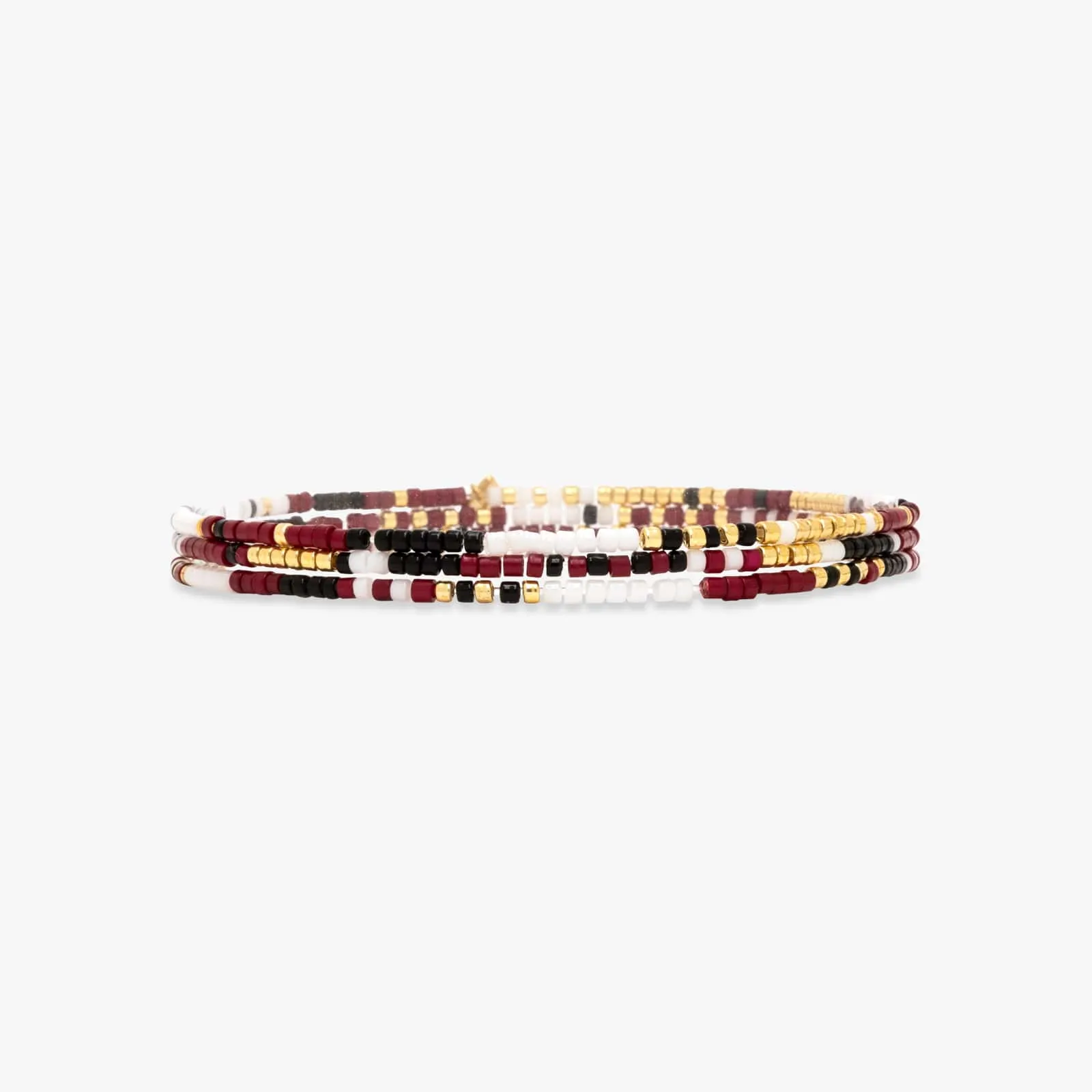 Maroon, Black & White Bracelets sold by Pura Vida product image thumbnail 4