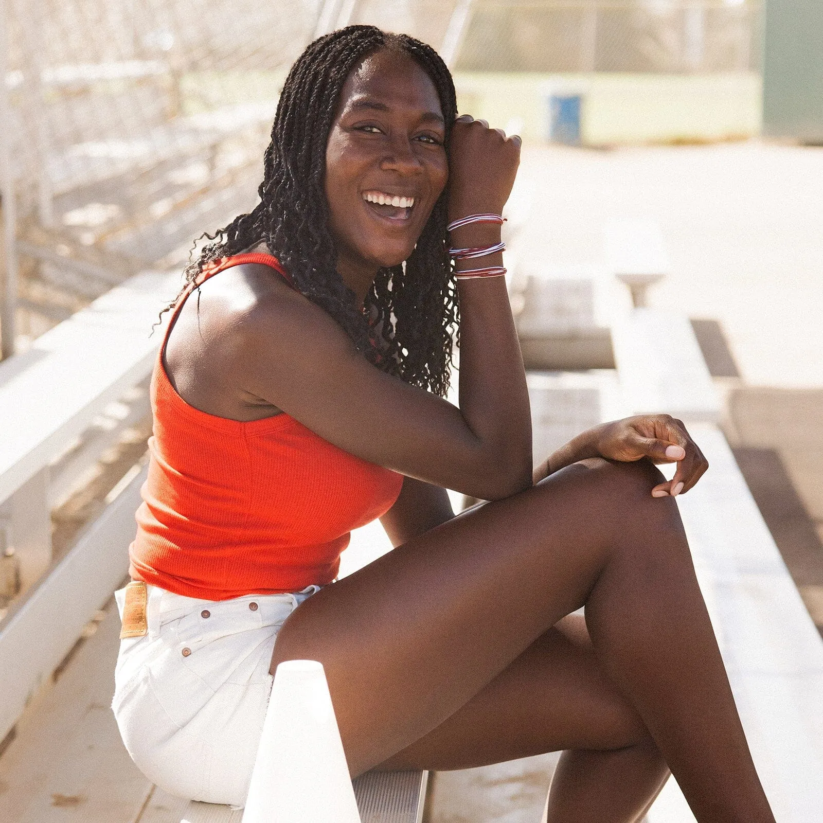 Maroon, Tan & White Bracelets sold by Pura Vida product image thumbnail 5