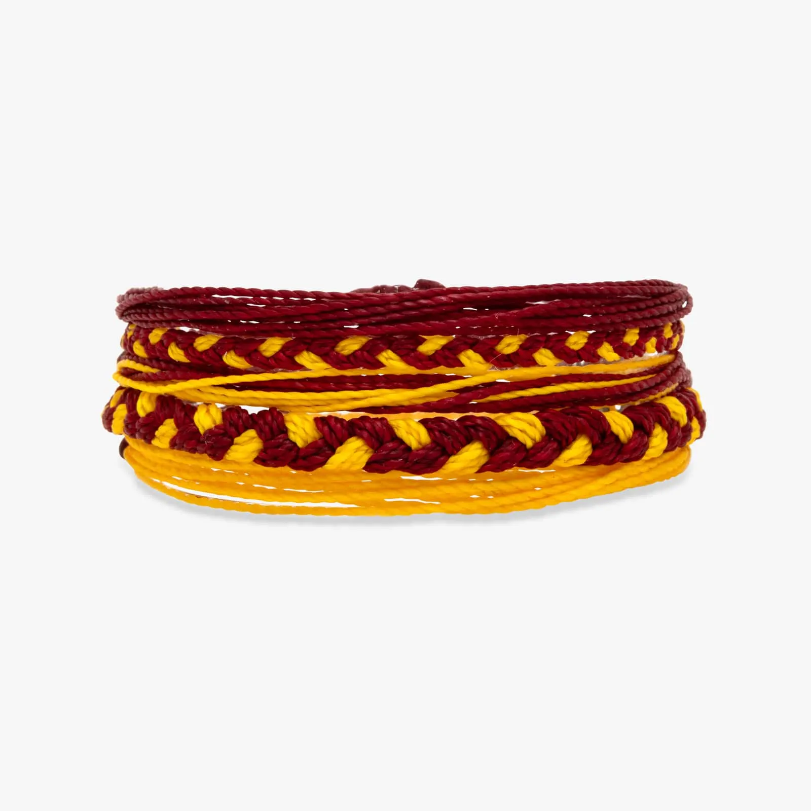 Maroon & Yellow Bracelets sold by Pura Vida product image thumbnail 3