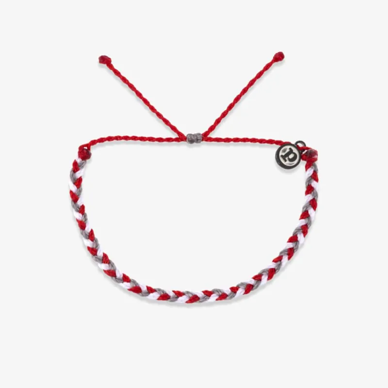 Red, White & Grey Bracelets sold by Pura Vida