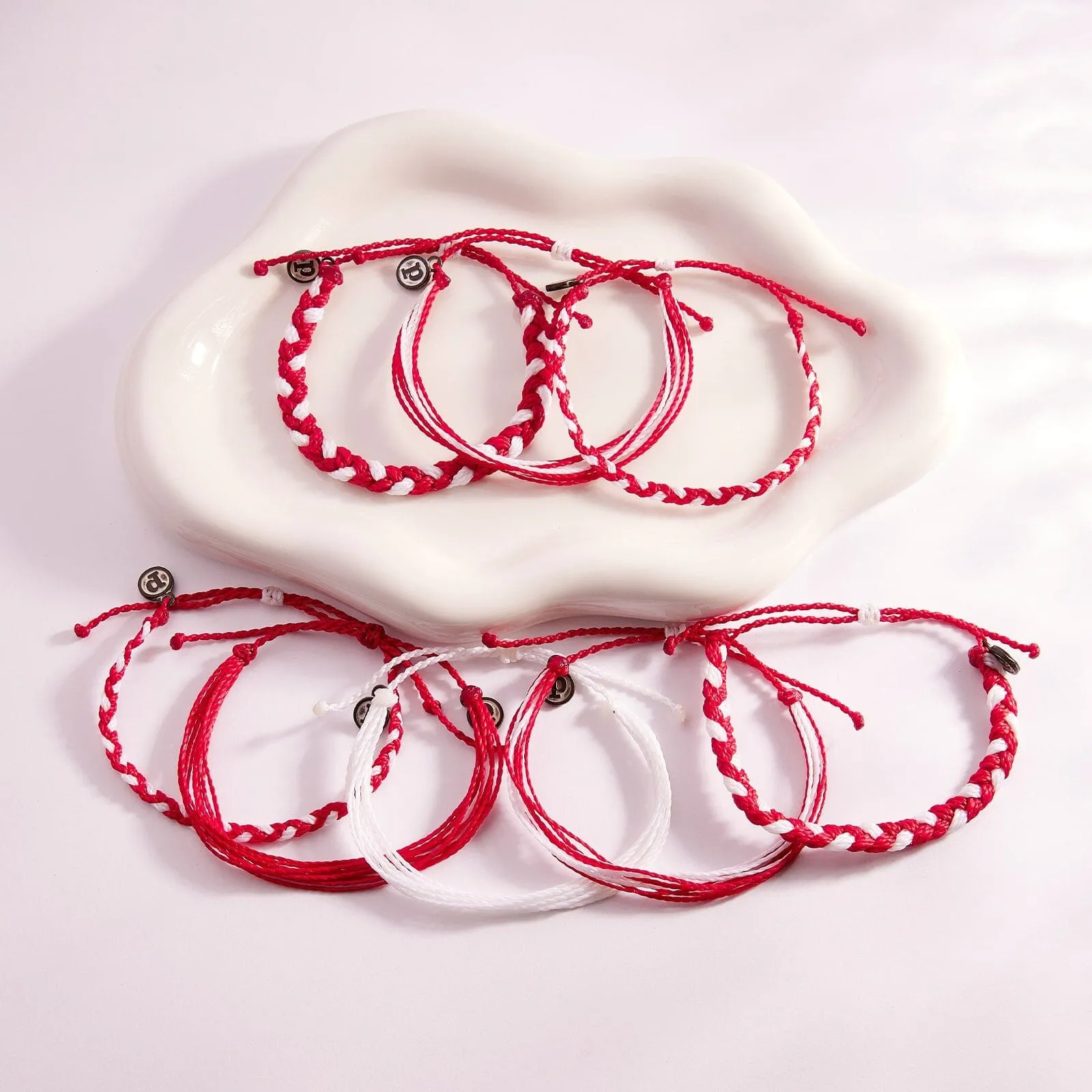 Red & White Bracelets sold by Pura Vida product image thumbnail 4