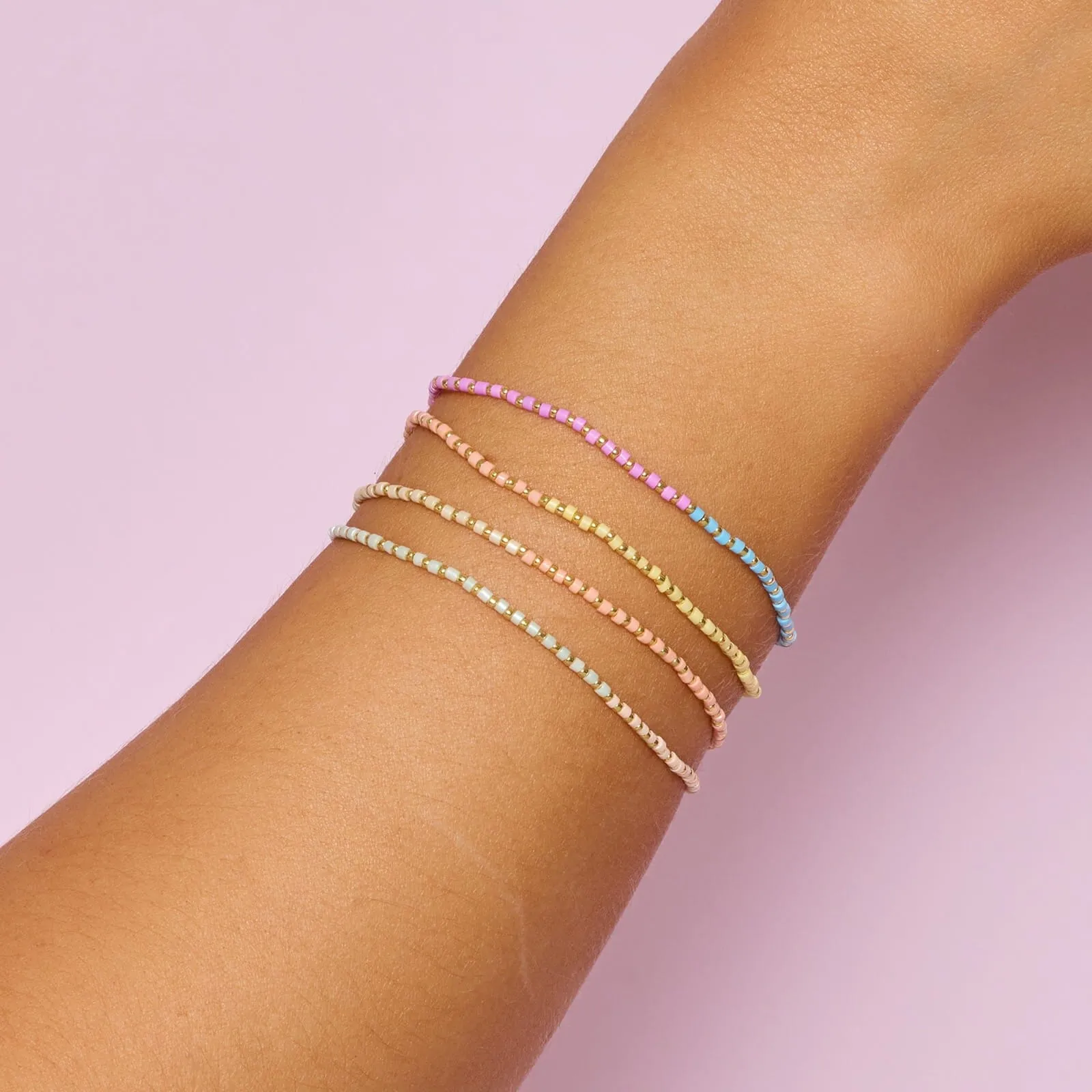 Mixed Seed Bead Stretch Bracelet Pack sold by Pura Vida product image thumbnail 2