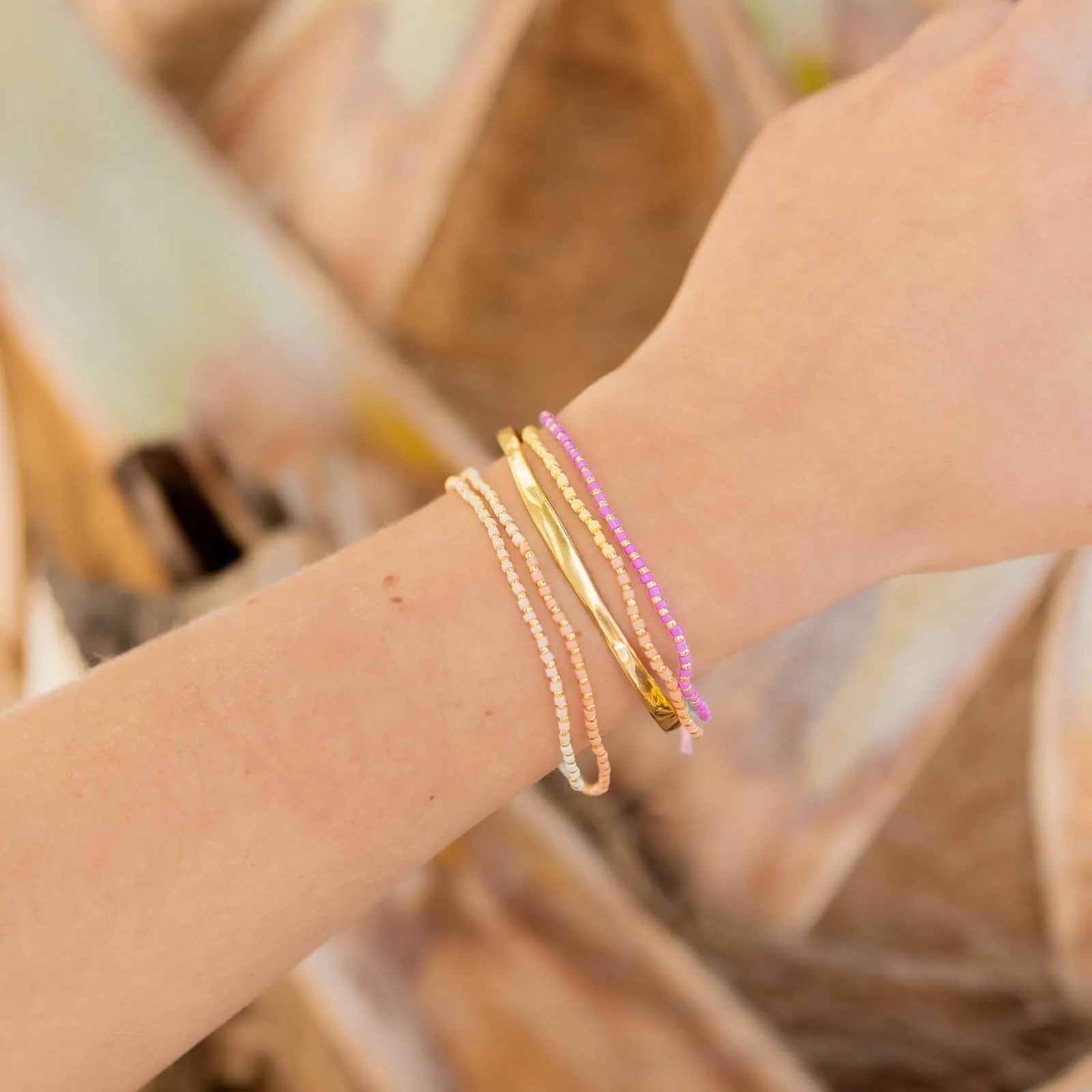 Mixed Seed Bead Stretch Bracelet Pack sold by Pura Vida product image thumbnail 3