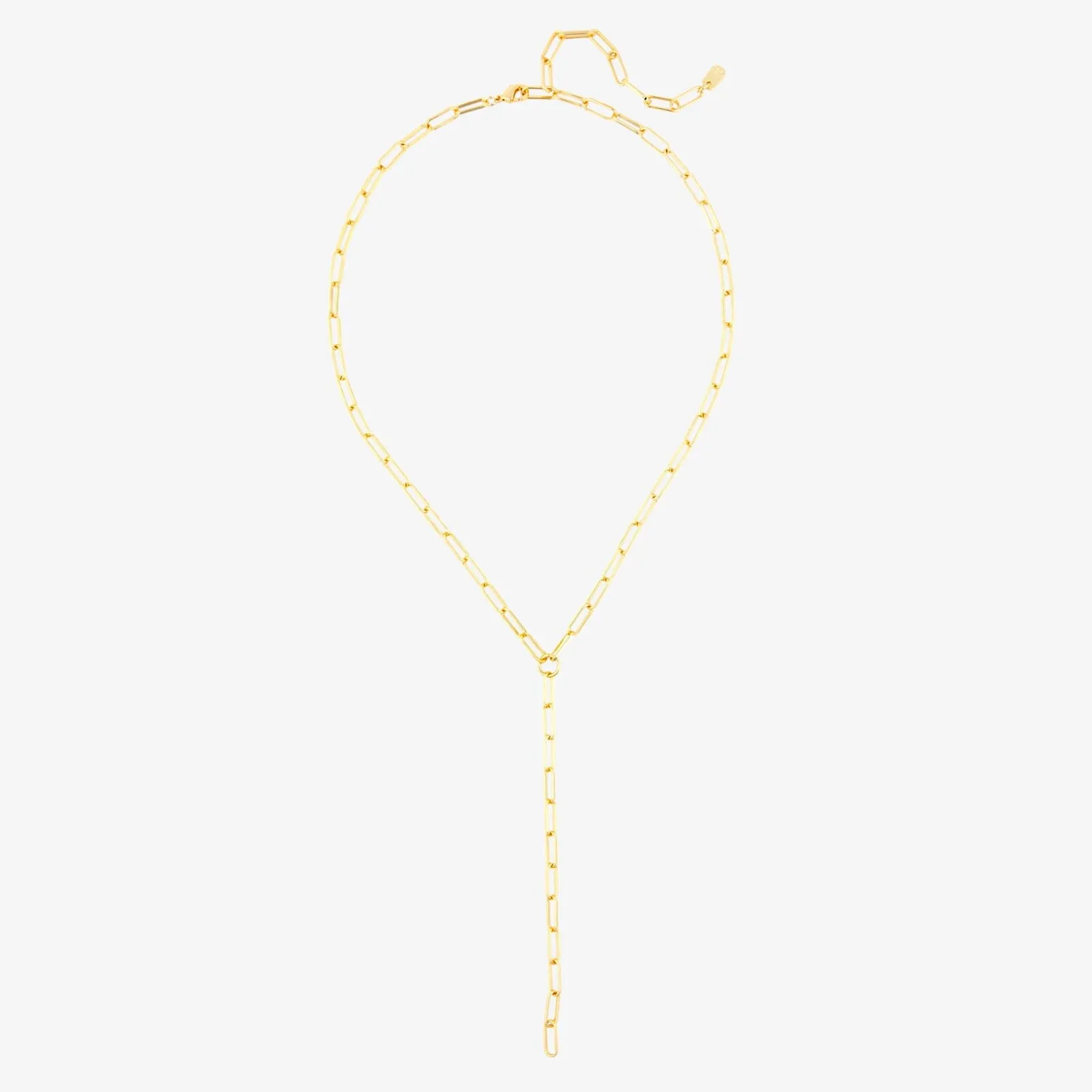 Paperclip Chain Lariat Necklace sold by Pura Vida product image thumbnail 5