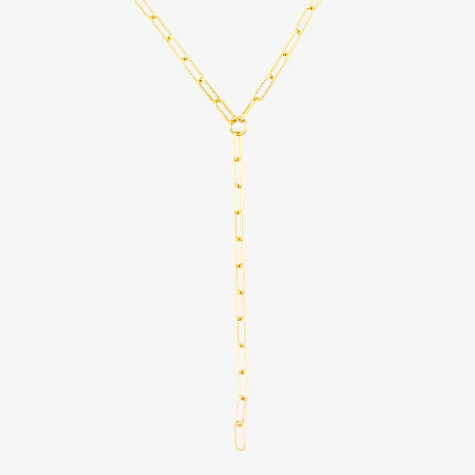Paperclip Chain Lariat Necklace sold by Pura Vida