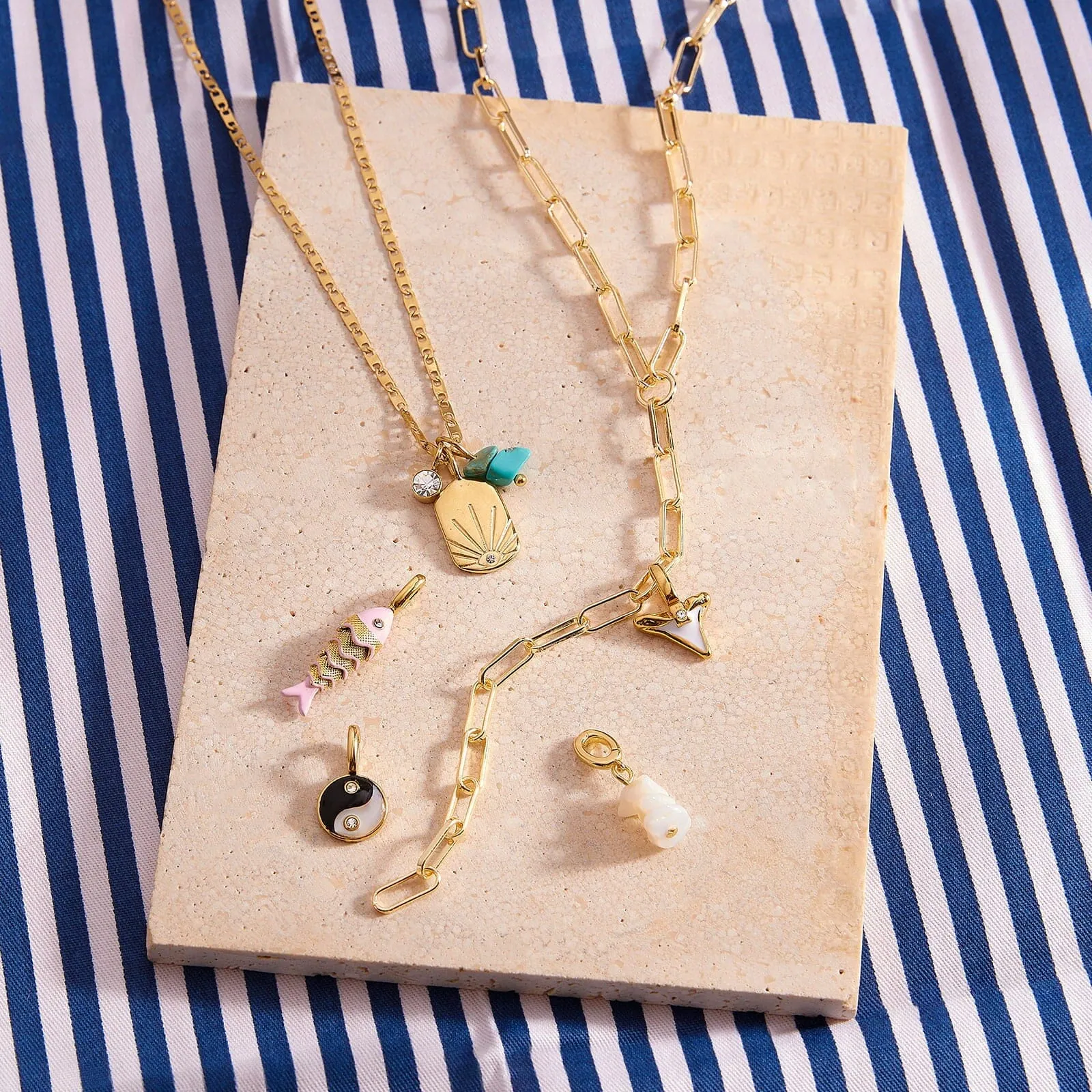 Paperclip Chain Lariat Necklace sold by Pura Vida product image thumbnail 4