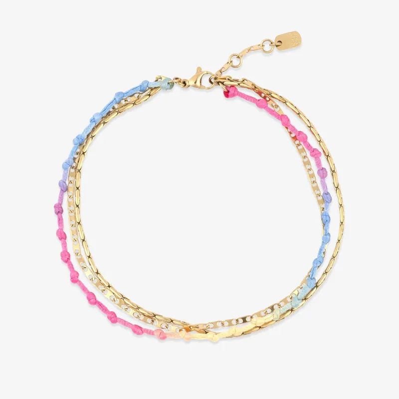 Ombre Knot Layered Anklet made by Pura Vida