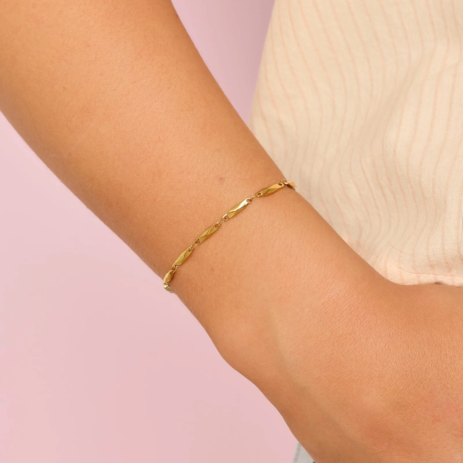Faceted Bar Chain Bracelet sold by Pura Vida product image thumbnail 2