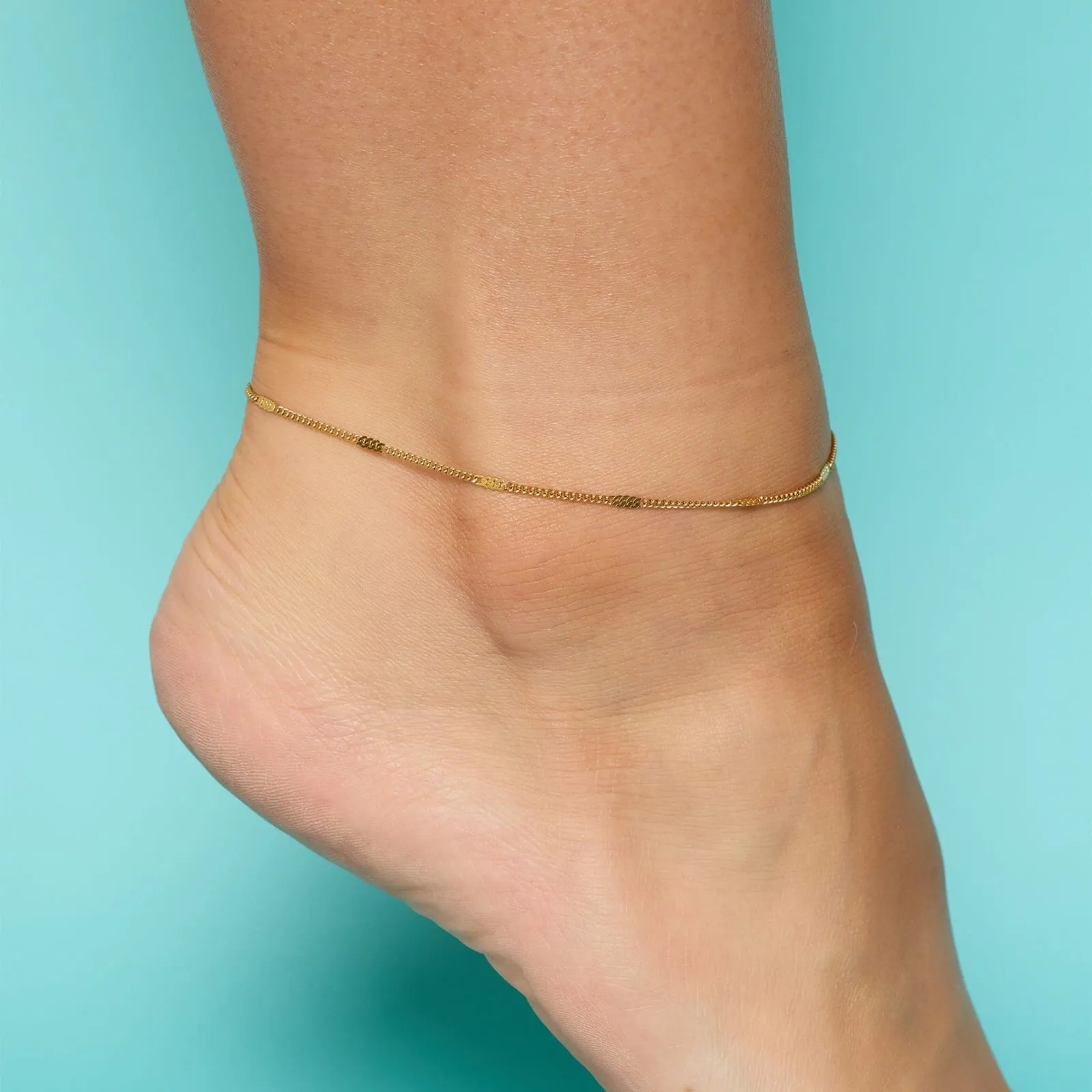 Delicate Station Chain Anklet sold by Pura Vida product image thumbnail 2