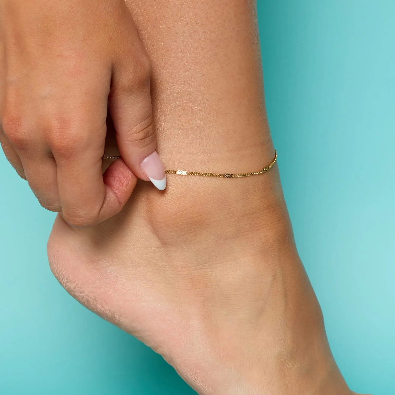 Delicate Station Chain Anklet sold by Pura Vida product image thumbnail 4