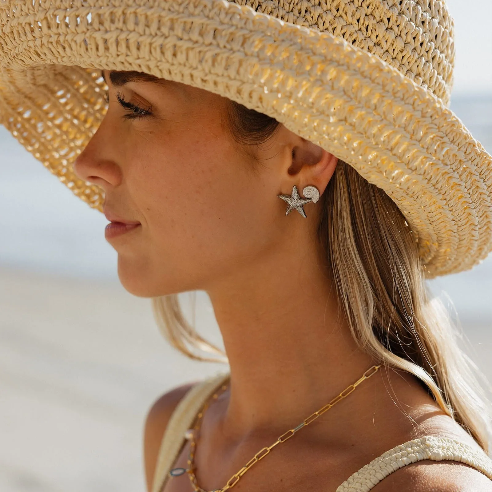 Seashell Stud Earrings sold by Pura Vida product image thumbnail 5