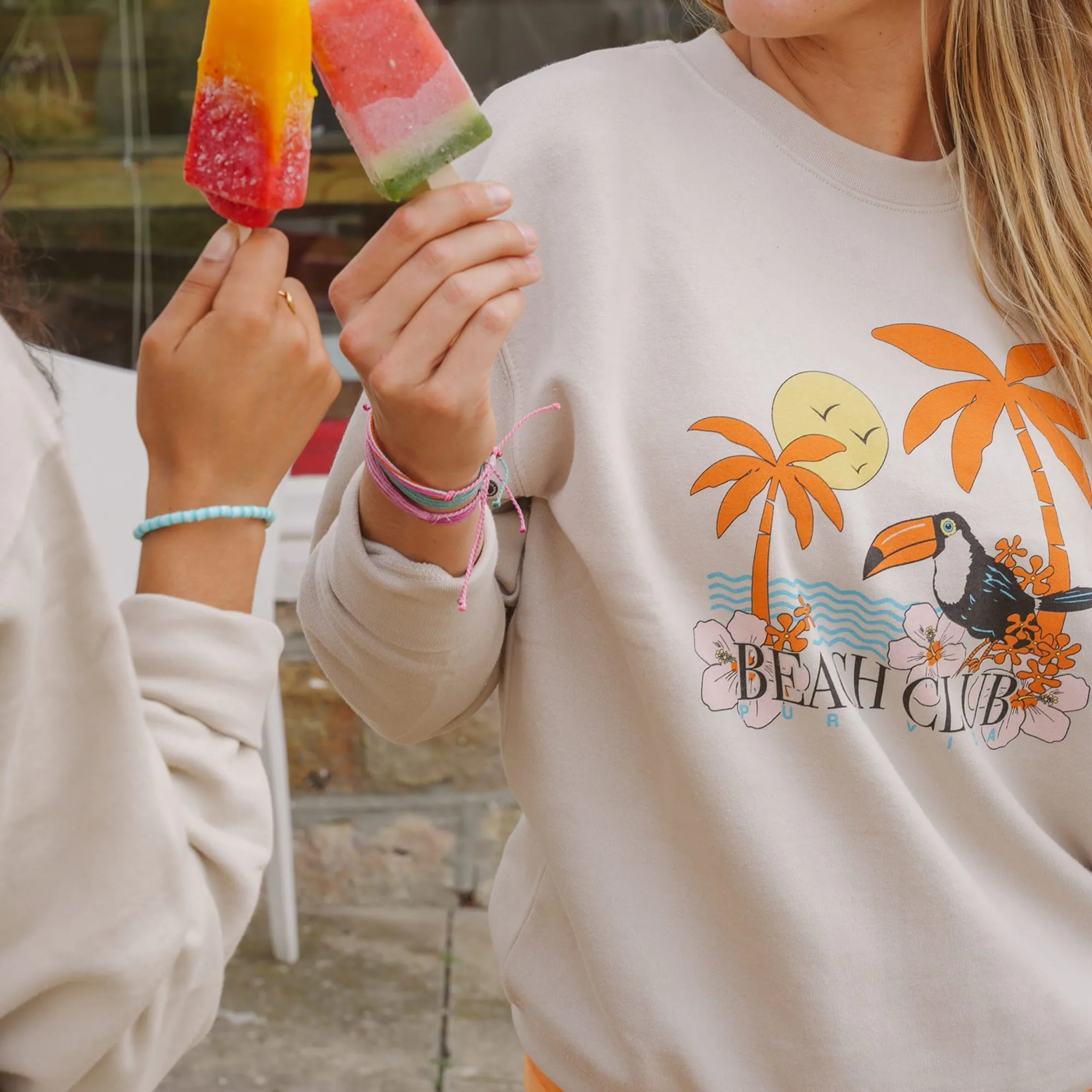 Tropics Crew Sweatshirt sold by Pura Vida product image thumbnail 2