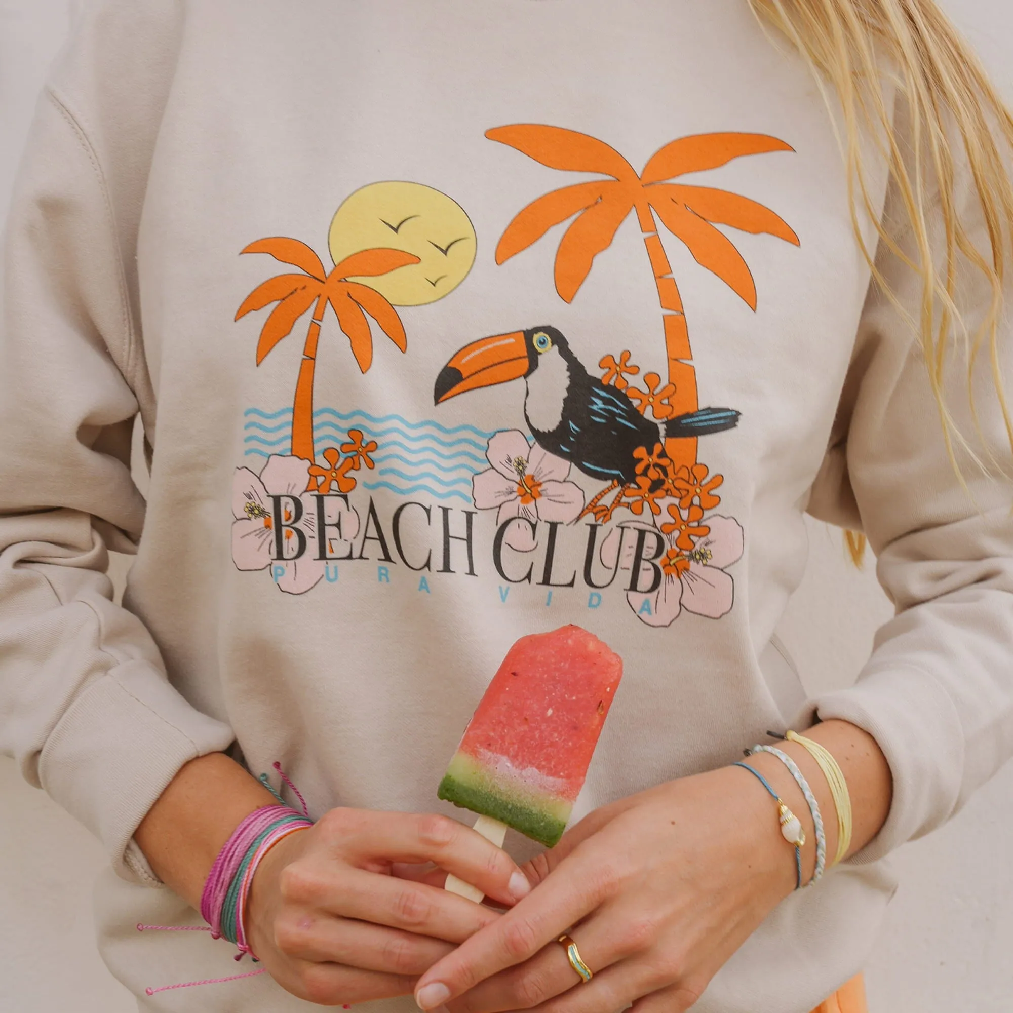 Tropics Crew Sweatshirt sold by Pura Vida