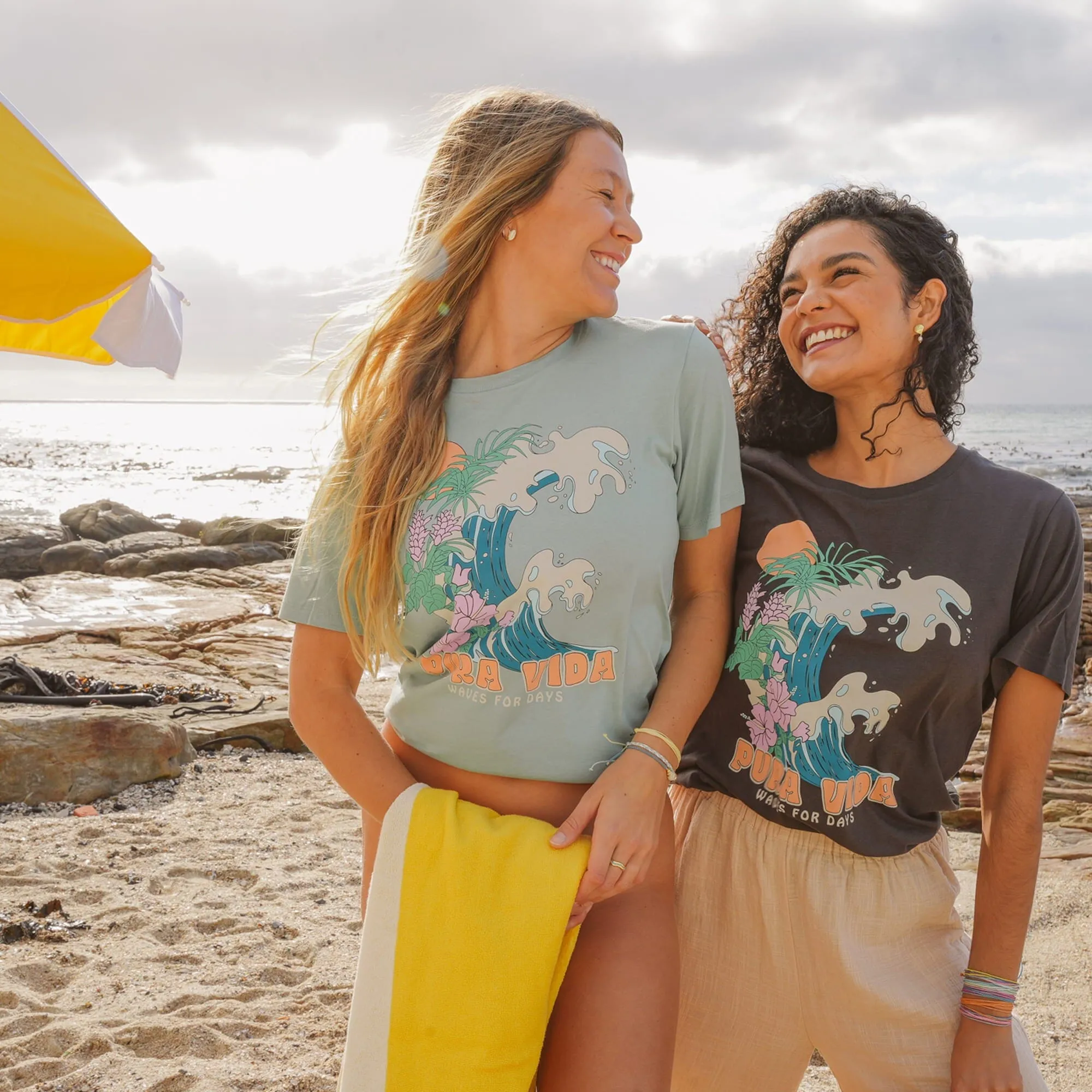 Flower Power Crew Tee sold by Pura Vida product image thumbnail 3