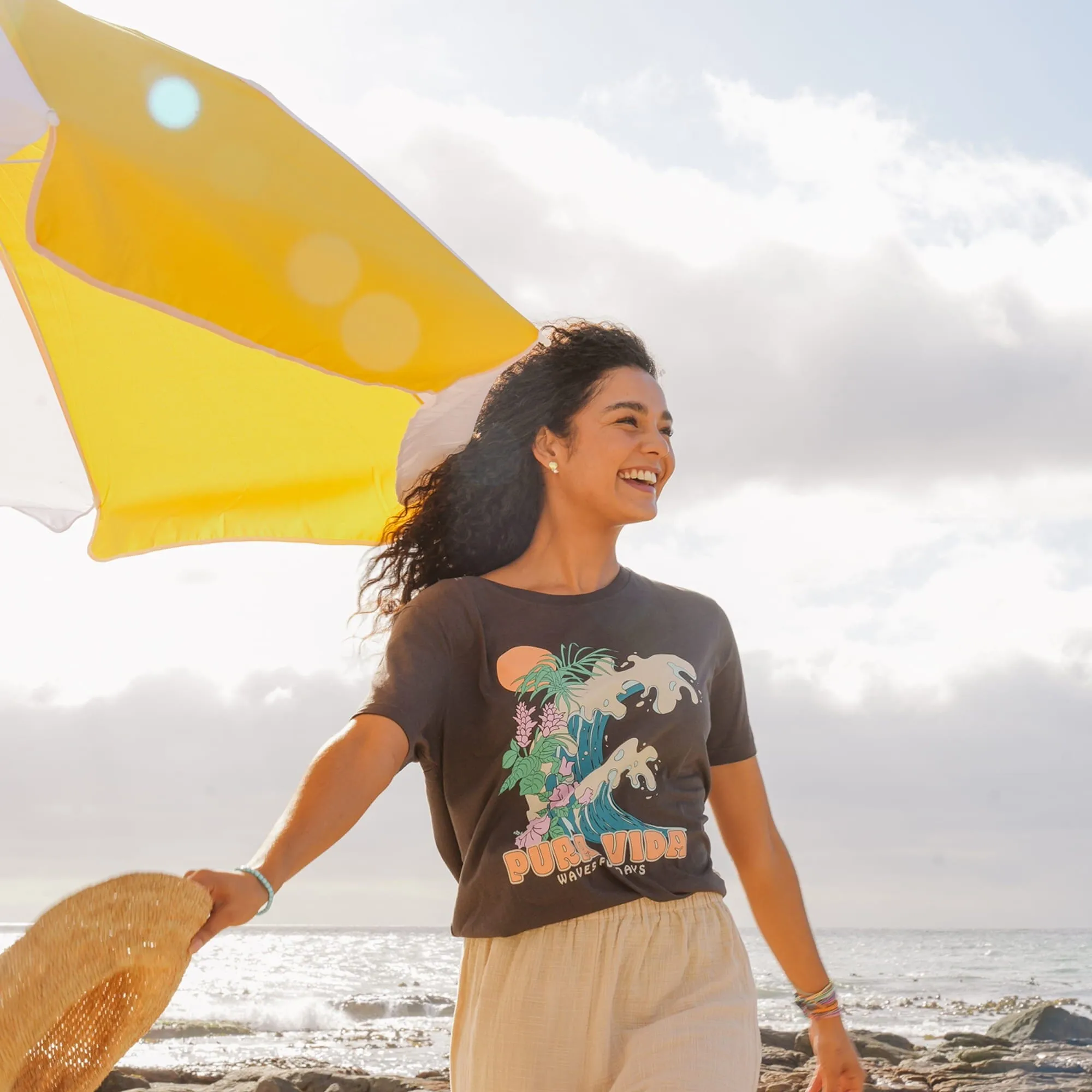 Flower Power Crew Tee sold by Pura Vida product image thumbnail 4