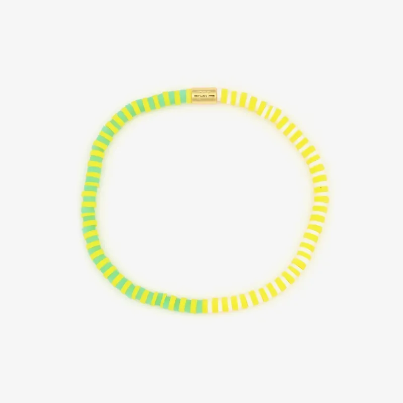 Lemon Surf Stretch Bracelet made by Pura Vida