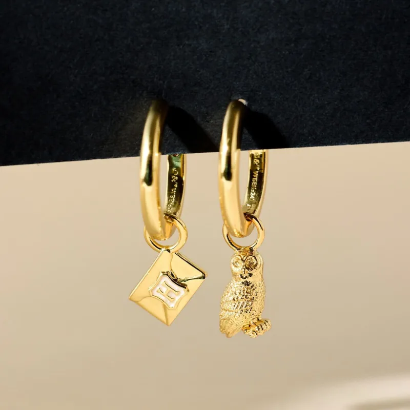 Hedwig™ Letter Hoop Earrings made by Pura Vida