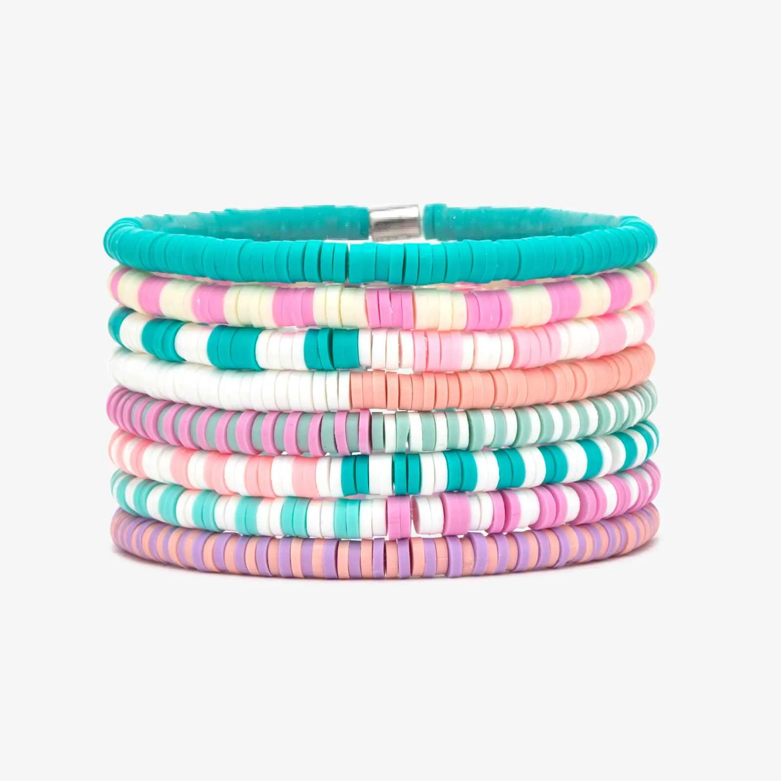 Spring Break Stretch Bracelet Set of 8 sold by Pura Vida