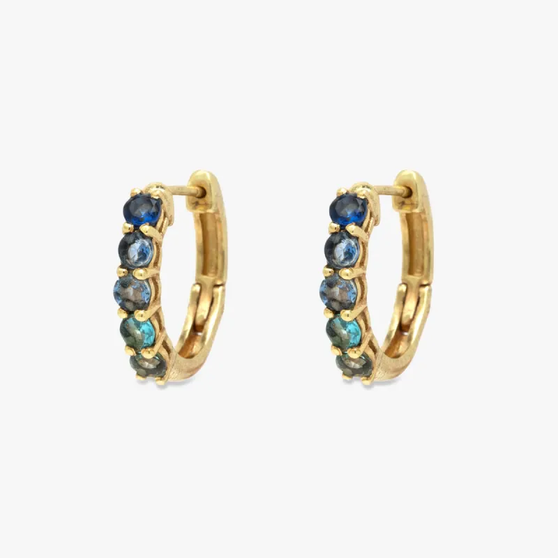 Surfrider Ombre Stone Hoop Earrings sold by Pura Vida