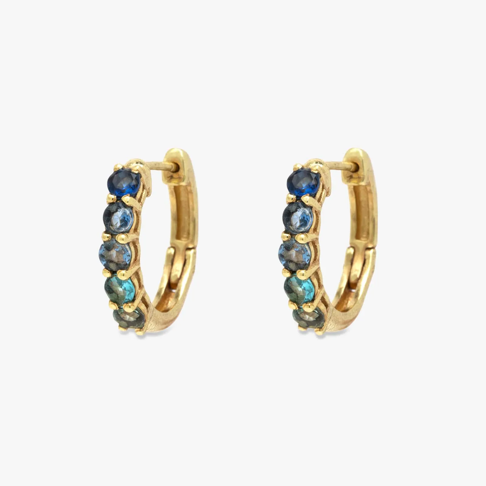 Surfrider Ombre Stone Hoop Earrings sold by Pura Vida