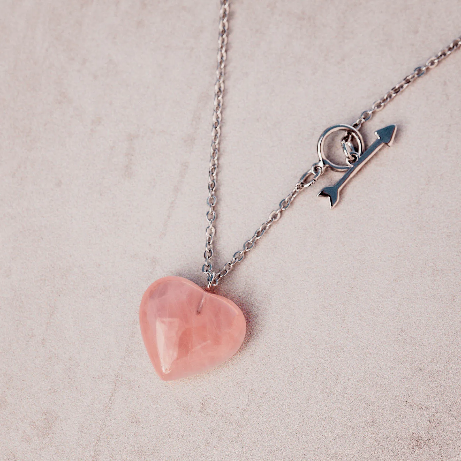 Stone Heart Toggle Necklace sold by Pura Vida product image thumbnail 4