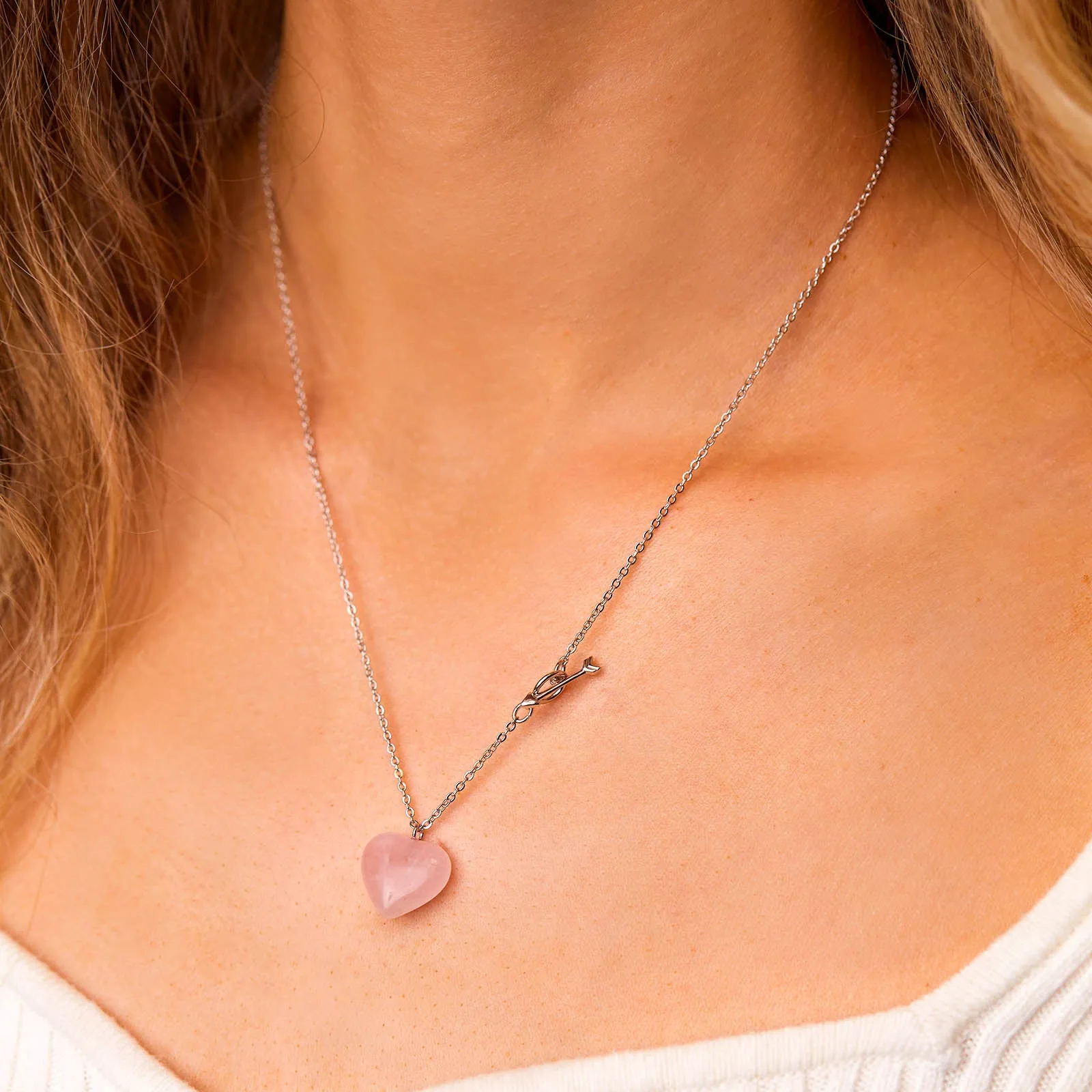 Stone Heart Toggle Necklace sold by Pura Vida product image thumbnail 3