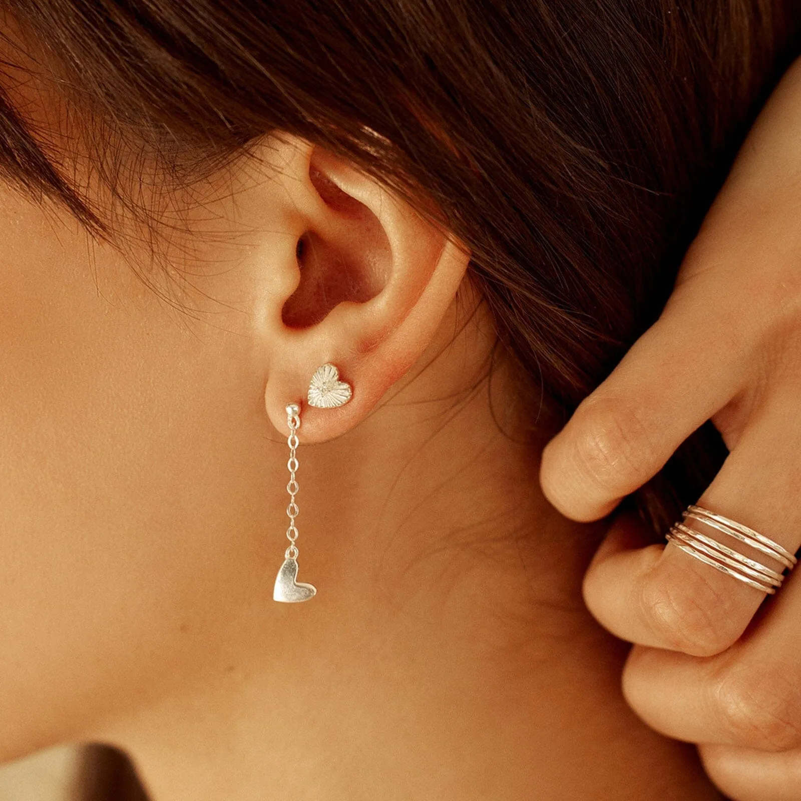 Sunburst Heart Earrings sold by Pura Vida product image thumbnail 4