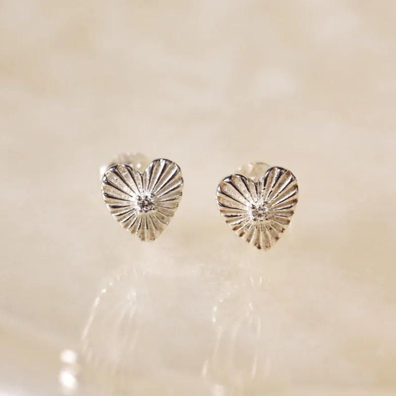 Sunburst Heart Earrings sold by Pura Vida