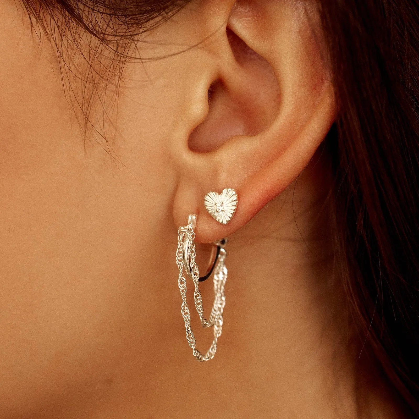 Sunburst Heart Earrings sold by Pura Vida product image thumbnail 2