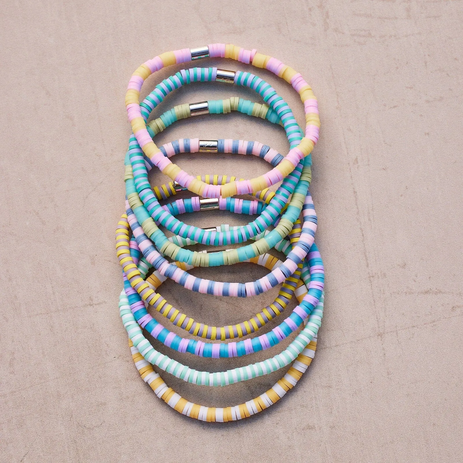 Vacation Vibes Bright Stretch Bracelet Set of 8 sold by Pura Vida product image thumbnail 2