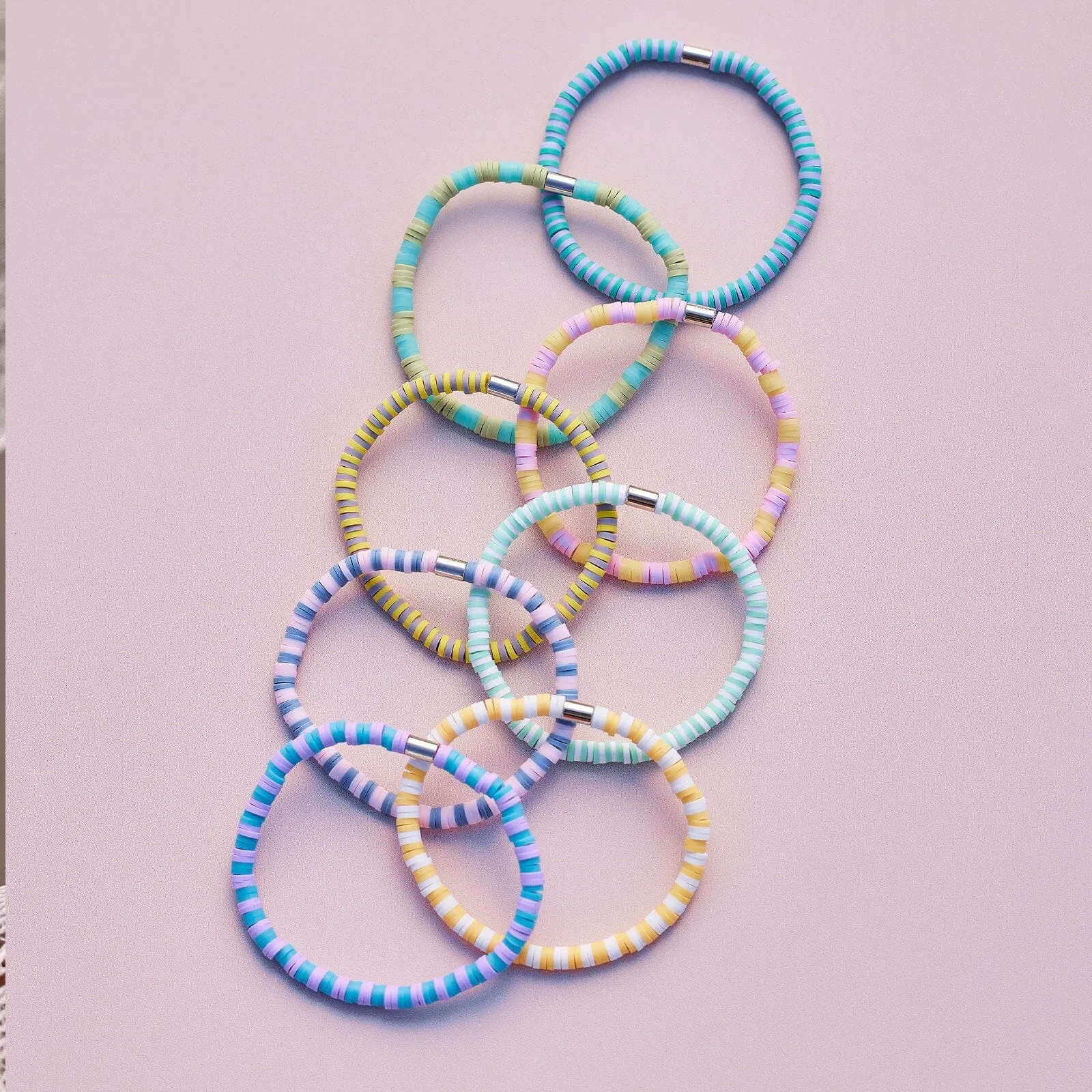 Vacation Vibes Bright Stretch Bracelet Set of 8 sold by Pura Vida product image thumbnail 4