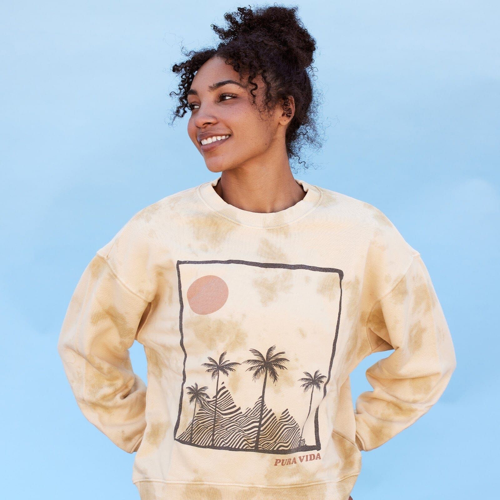 Mirage Oversized Crew Fleece sold by Pura Vida product image thumbnail 5