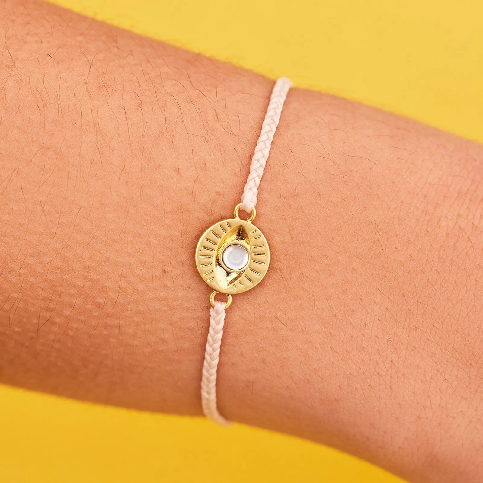 Gemstone Eye Coin Charm Bracelet sold by Pura Vida product image thumbnail 4