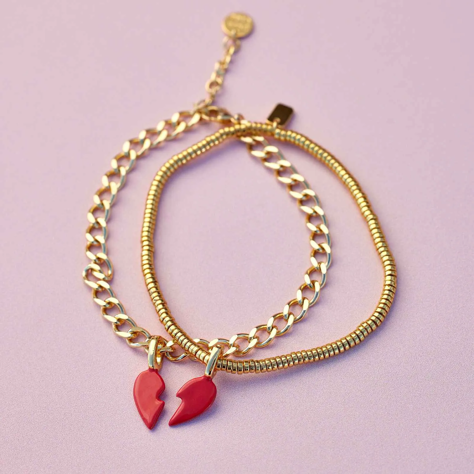 Harper Enamel BFF Heart Charm Set sold by Pura Vida product image thumbnail 5