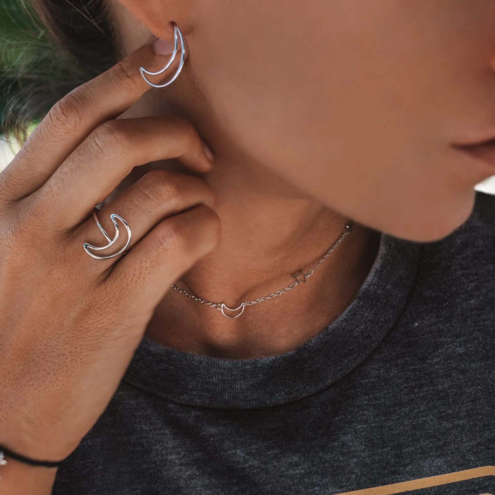 Oversized Crescent Ring sold by Pura Vida product image thumbnail 5