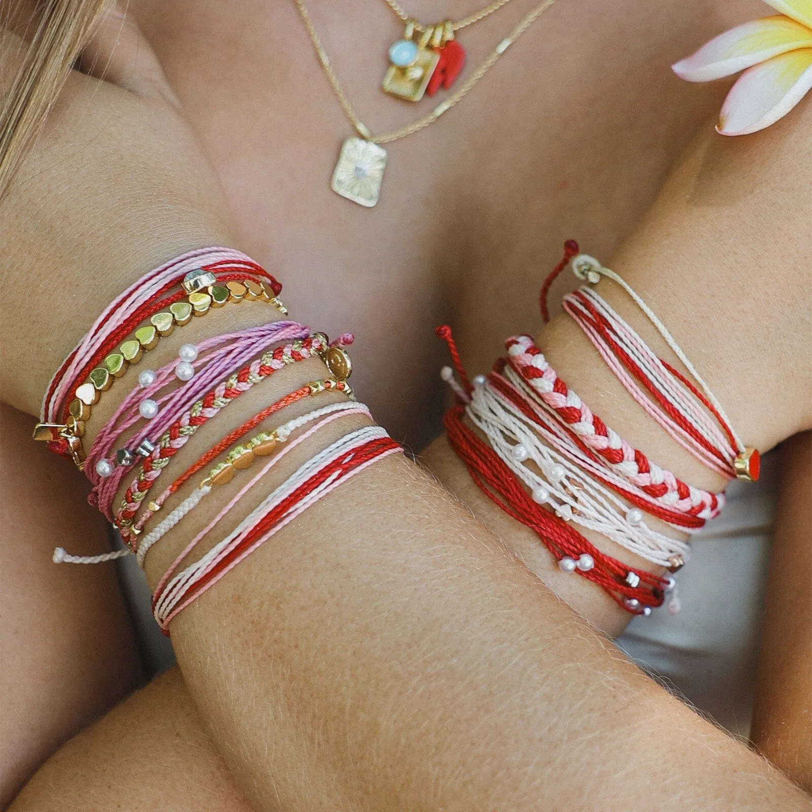 Metal Heart Bead Stretch Bracelet sold by Pura Vida product image thumbnail 5